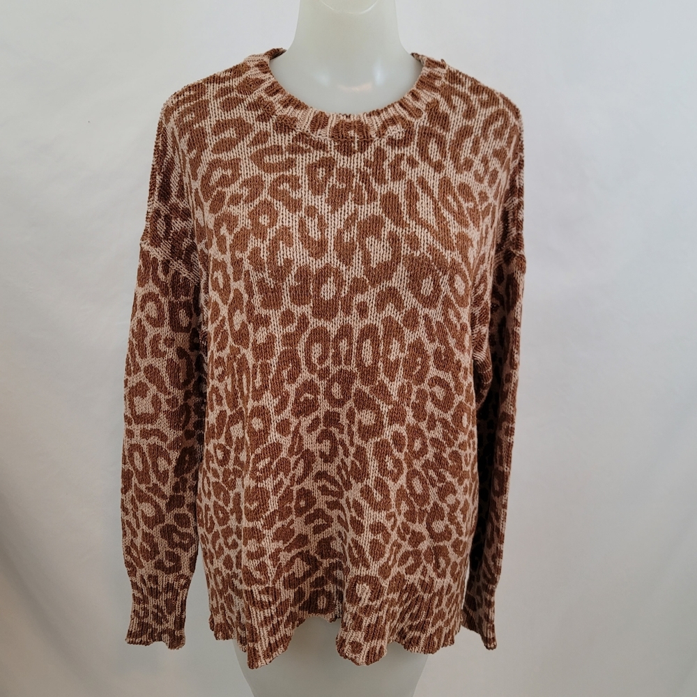 Show Me Your Mumu Anya Cheetah Print Sweater - Size Small NWT